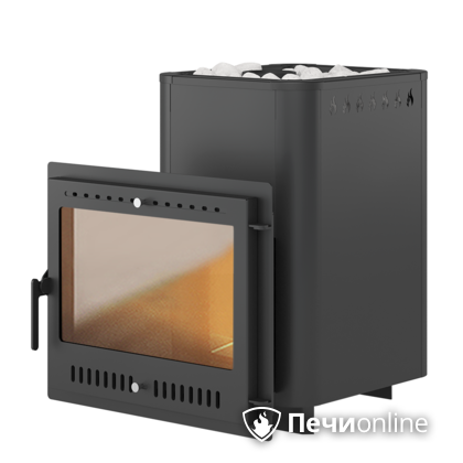 Дровяные печи-каменки Везувий Русичъ Антрацит 22 Панорама в Бердске